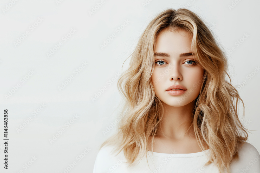 A young fashionable blonde woman A young fashionable blonde woman