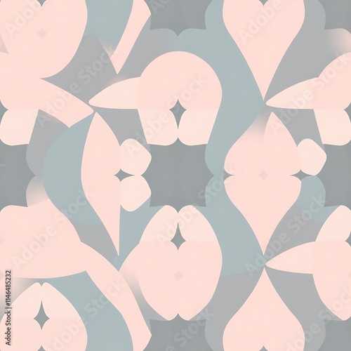 Soft Pastel Abstract Pattern: A delicate and dreamy pattern with soft pastel colors and a contemporary abstract design. The pattern is perfect for creating a calming and sophisticated atmosphere.