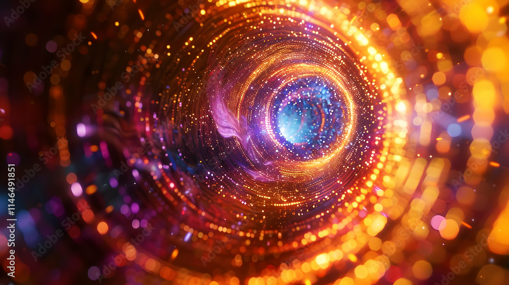 Abstract Background Golden Spiral Vortex Illustration Abstract Background Golden Spiral Vortex Illustration