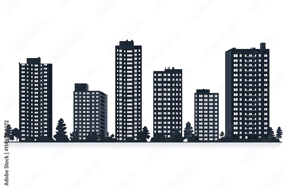 City Skyline Vector Illustration