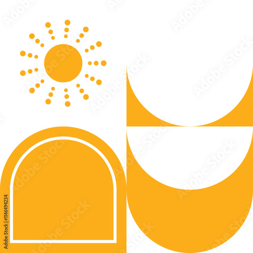 simple flat design suitable for elements