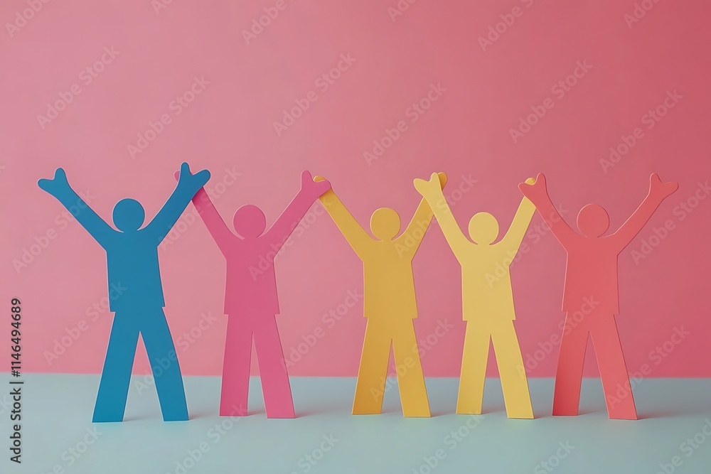 Pastel People Celebrating Community Success Pastel People Celebrating Community Success