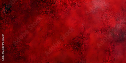 A textured abstract canvas dominated by deep red hues, evoking emotion and intensity.