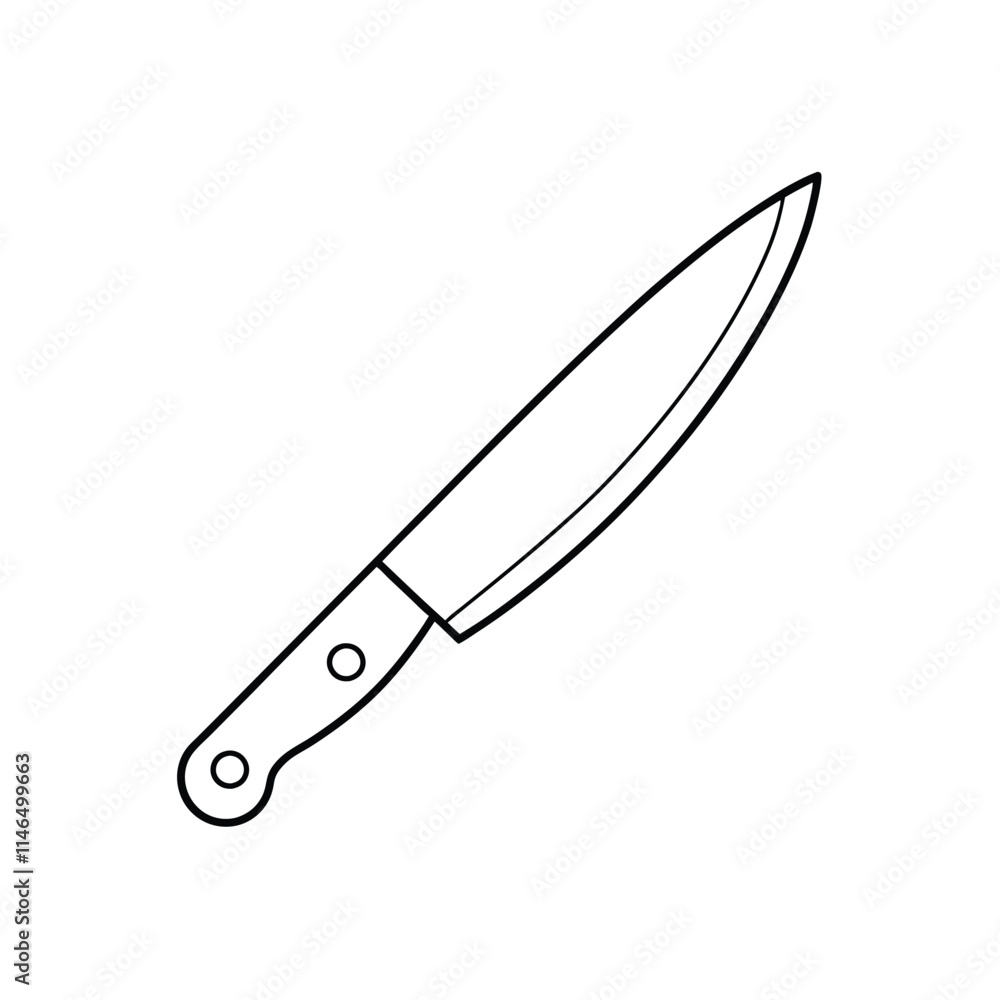 Kitchen Knife Line art Kitchen Knife Line art