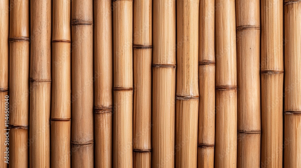 Fototapeta premium Close-Up of Sustainable Bamboo Wall Texture