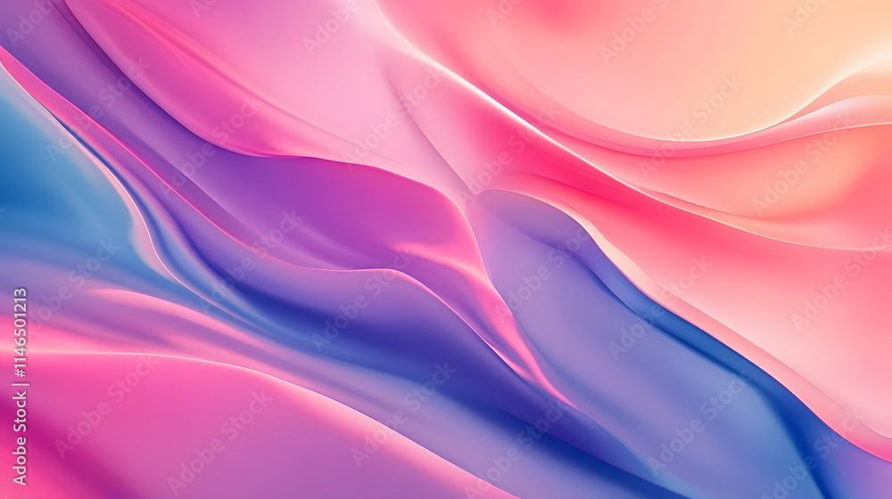 Abstract Pink Blue Purple Swirling Wave Design Abstract Pink Blue Purple Swirling Wave Design
