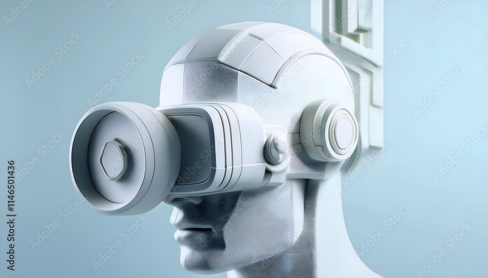 Future Consumer and technology concept: AI-generated art, machine and human creativity fusion. Future Consumer and technology concept: AI-generated art, machine and human creativity fusion.