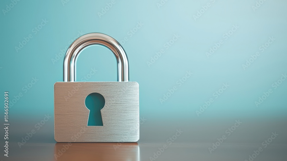 Abstract Padlock Representation on a Minimal Background Abstract Padlock Representation on a Minimal Background