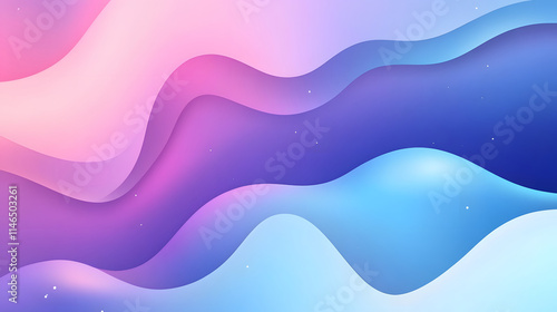 Abstract pastel wave background design with subtle gradient hues