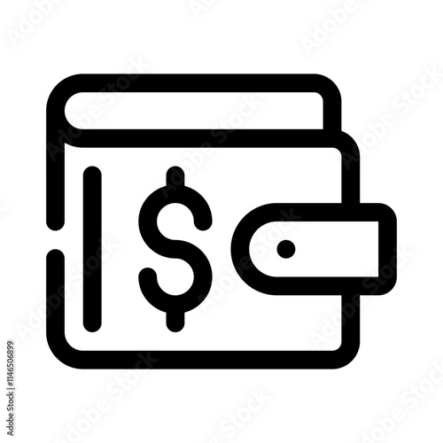 wallet line icon