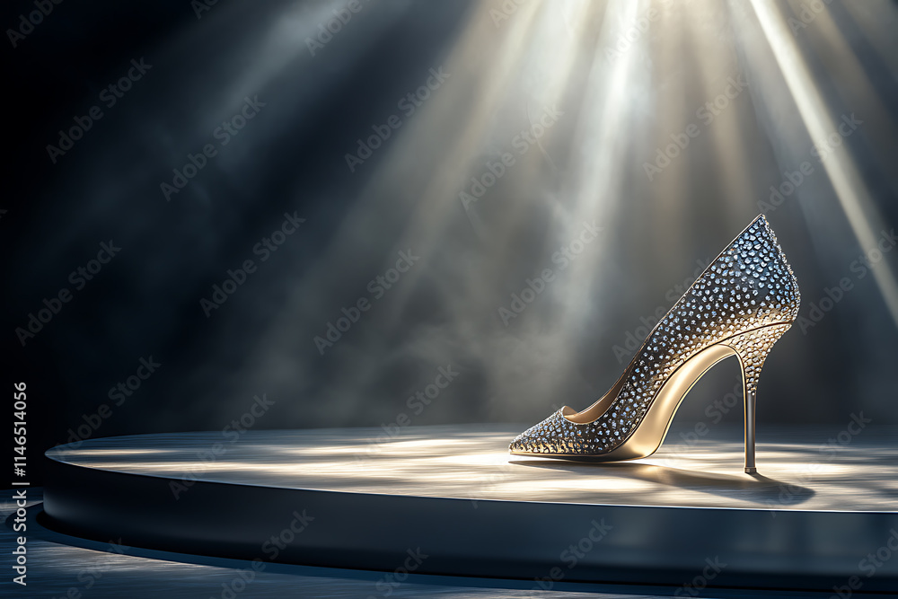 Luxury High Heels with Sparkling Crystals Luxury High Heels with Sparkling Crystals