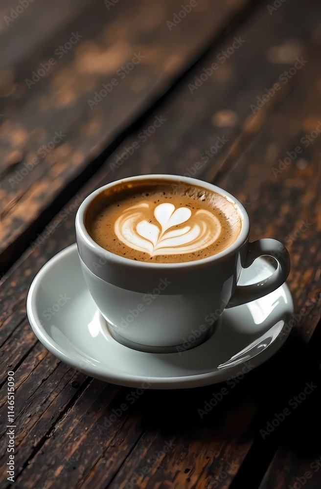 Mocha mousse 2025 color style coffee on a wooden background Mocha mousse 2025 color style coffee on a wooden background