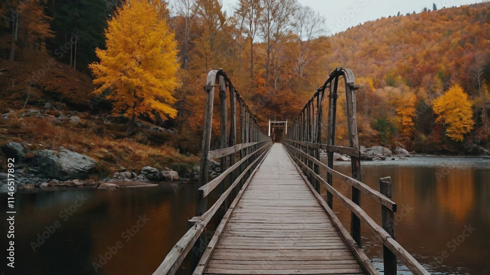 Fototapeta premium bridge over the river