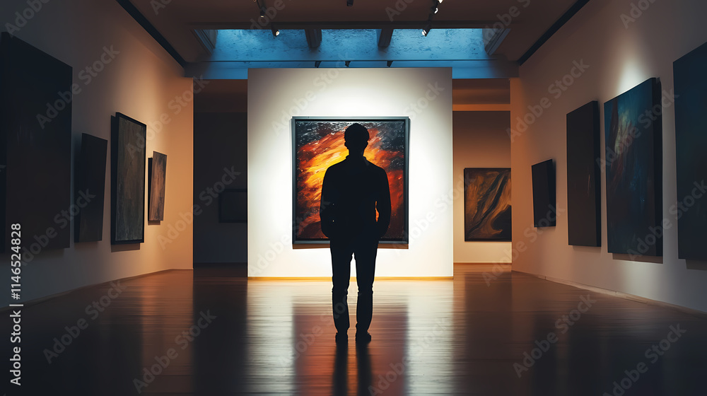 silhouette modern dark art gallery silhouette modern dark art gallery