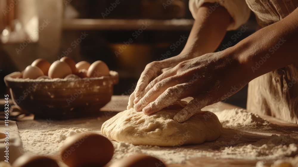 Fototapeta premium The Art of Dough Making