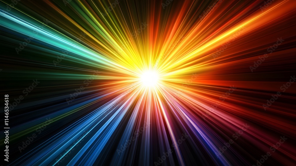 Vibrant light explosion abstract background digital artwork cosmic environment frontal view energy concept Vibrant light explosion abstract background digital artwork cosmic environment frontal view energy concept