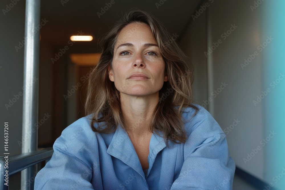 A confident woman in a casual outfit gazes directly at the viewer, her expression strong against a softly lit background, capturing an essence of determination and poise. A confident woman in a casual outfit gazes directly at the viewer, her expression strong against a softly lit background, capturing an essence of determination and poise.