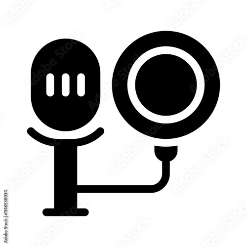Professional Audio glyph icon
