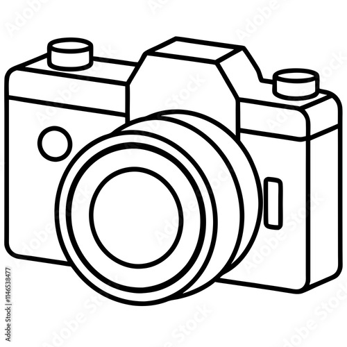 DSLR Camera Icon Vector