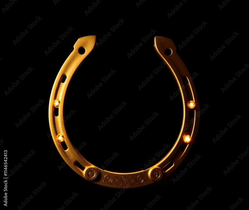 Horseshoe is elegantly presented with a polished finish and decorative details, highlighting its craftsmanship while symbolizing prosperity and protection Horseshoe is elegantly presented with a polished finish and decorative details, highlighting its craftsmanship while symbolizing prosperity and protection