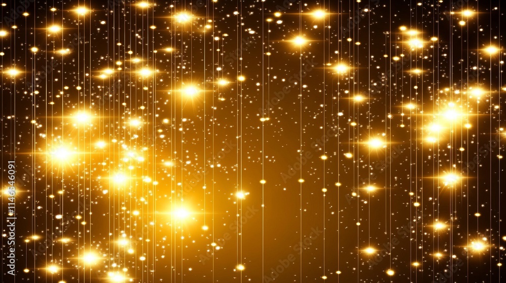 Golden Lights Sparkling Festive Background Design Golden Lights Sparkling Festive Background Design