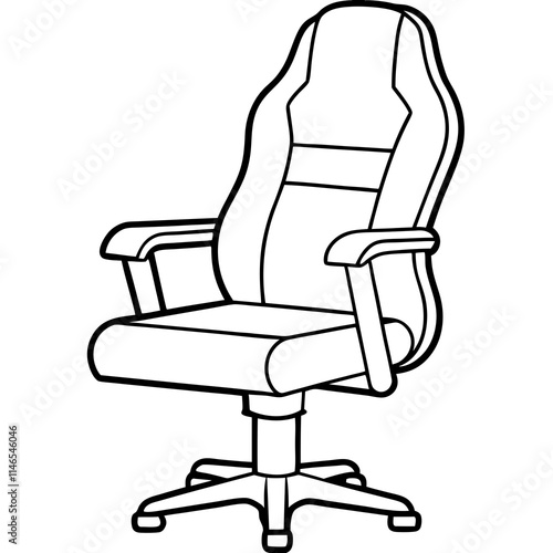 Gaming Chair Vector Icon Design