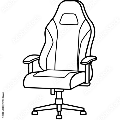 Gaming Chair Vector Icon Design