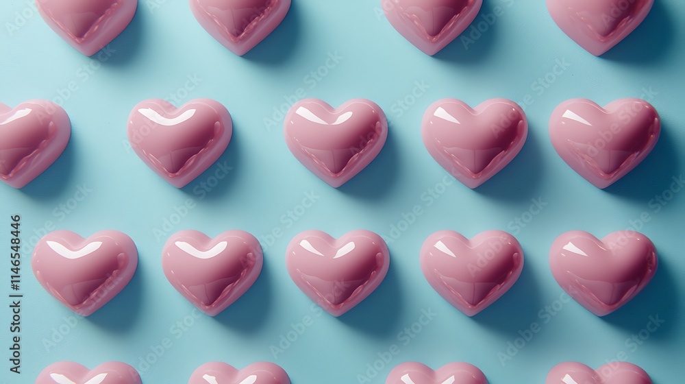 Pink Hearts Pattern Valentine s Day Background Love Romance Sweet Candy Pink Hearts Pattern Valentine s Day Background Love Romance Sweet Candy