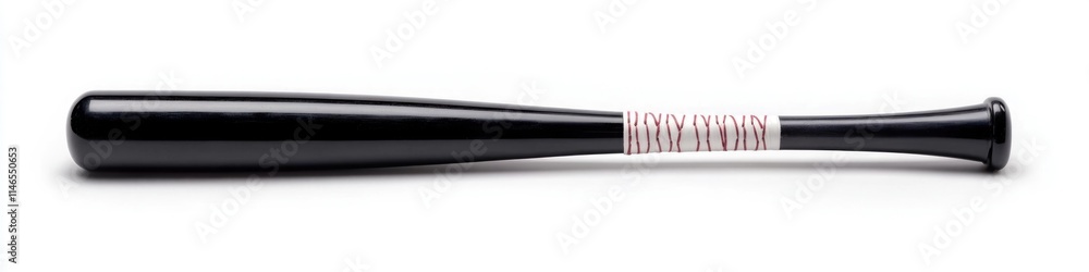 Sleek Baseball Bat Isolated on White Background - Perfect for Sports Themes and Game Promotions Sleek Baseball Bat Isolated on White Background - Perfect for Sports Themes and Game Promotions