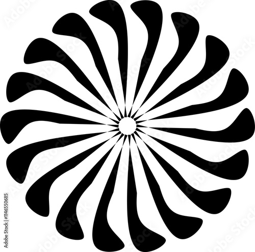 Abstract background inside of a gun barrel. Spiraled interior of a gun. Abstract background. Vector illustration.