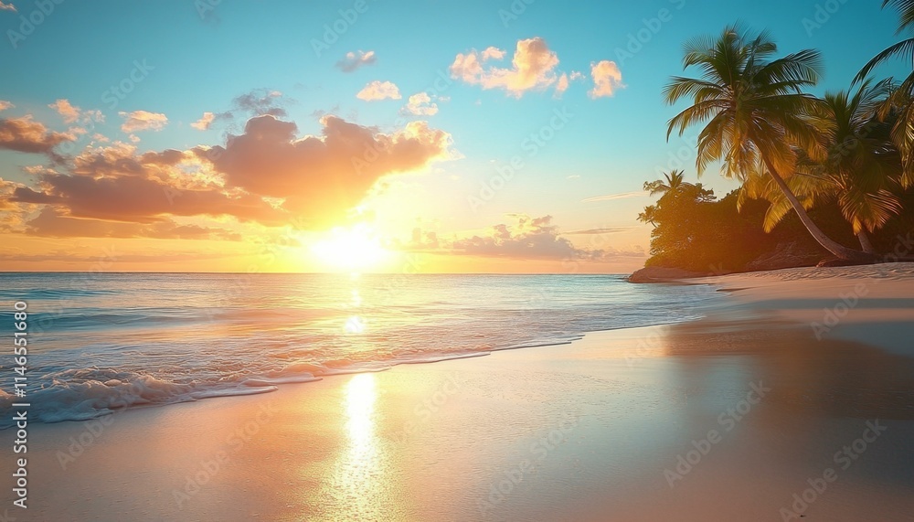 Sunset on a Tropical Beach Sunset on a Tropical Beach