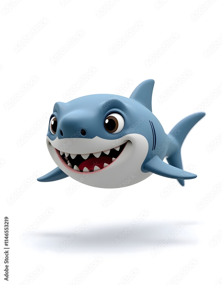 funny cartoon shark 3D funny cartoon shark 3D