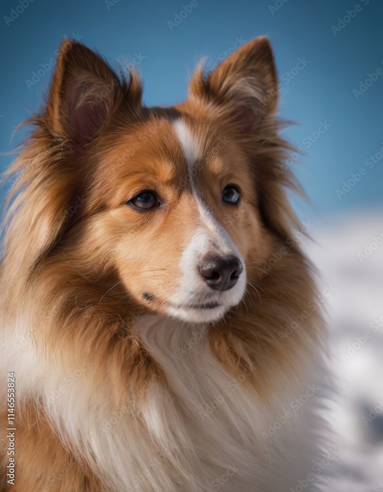 Close-up of a Shetland Sheepdog Close-up of a Shetland Sheepdog