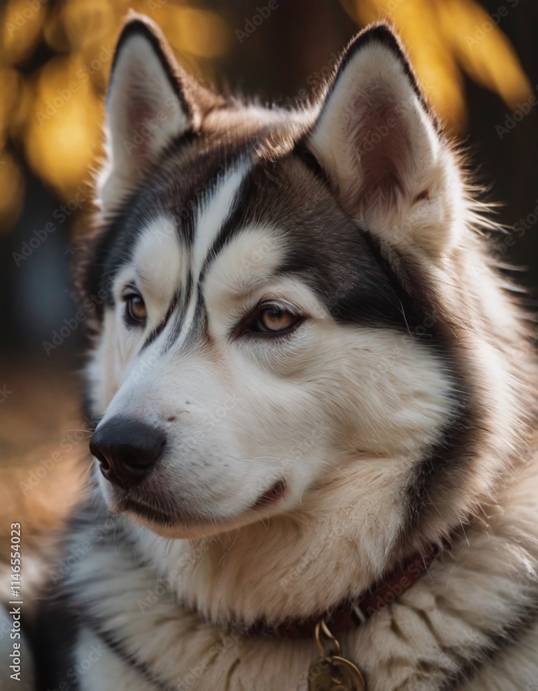 Close-up of a Siberian Husky Dog Close-up of a Siberian Husky Dog