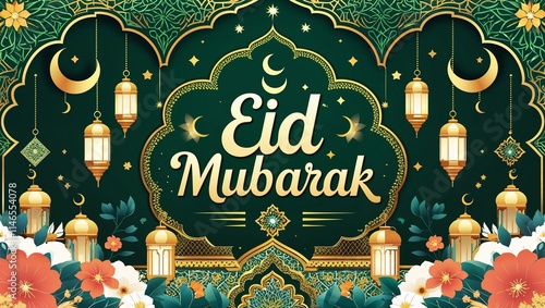 eid mubarak greeting card