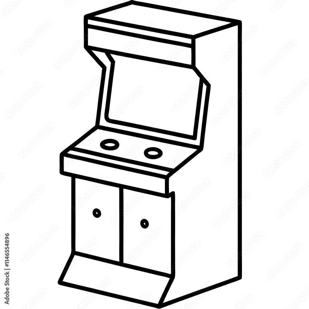 Arcade Machine Icon Vector Design Arcade Machine Icon Vector Design