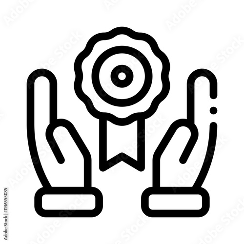 loyalty program line icon