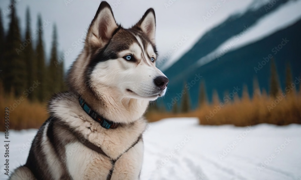 Close-up of an Alaskan Husky Dog Close-up of an Alaskan Husky Dog