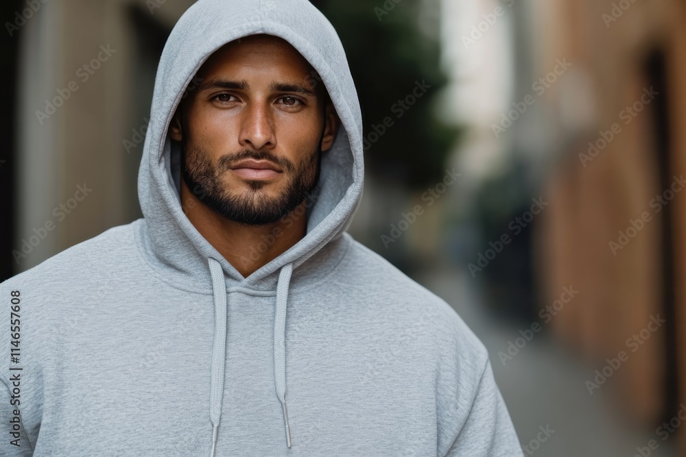 A casual portrait of a man in a grey hoodie, looking thoughtfully ahead with an expression that suggests contemplation and a deep understanding of his surroundings. A casual portrait of a man in a grey hoodie, looking thoughtfully ahead with an expression that suggests contemplation and a deep understanding of his surroundings.