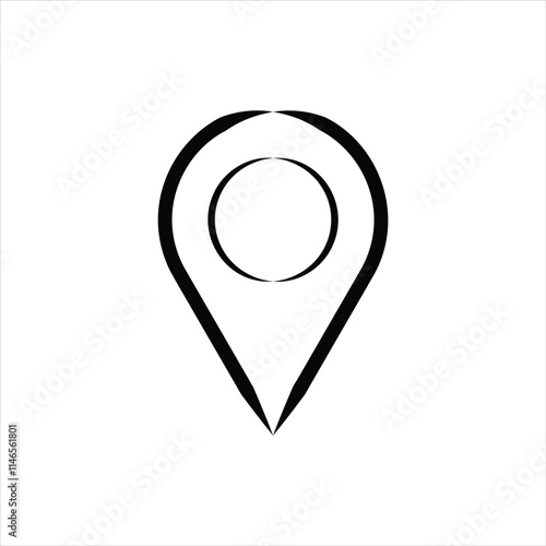 location icons. Modern map markers .Vector illustration on a white background.