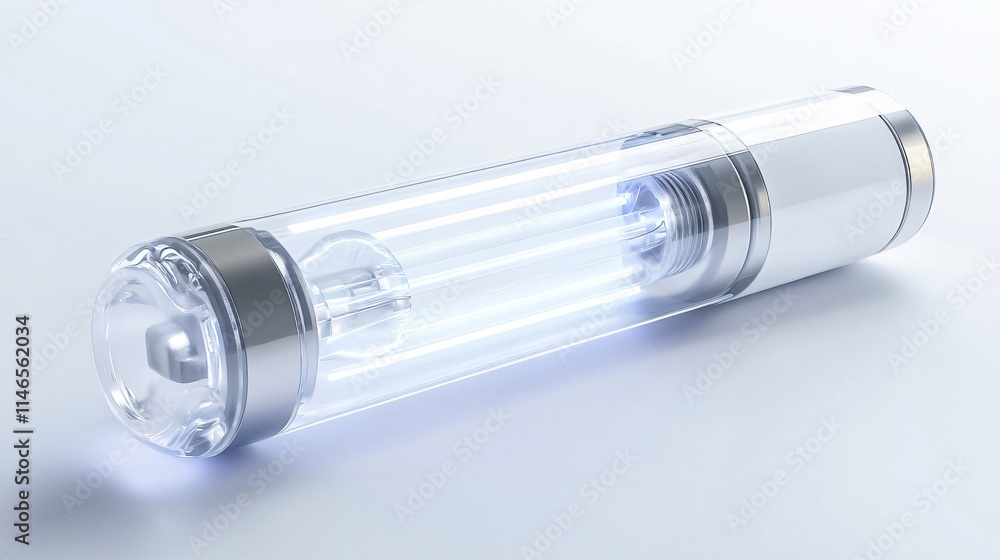 Glowing Light Bulb in a Glass Tube: A Modern Technological Marvel Glowing Light Bulb in a Glass Tube: A Modern Technological Marvel