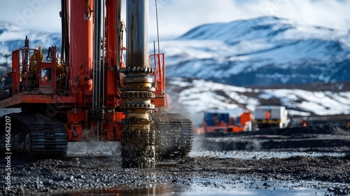 Close up of Geothermal Dril...
