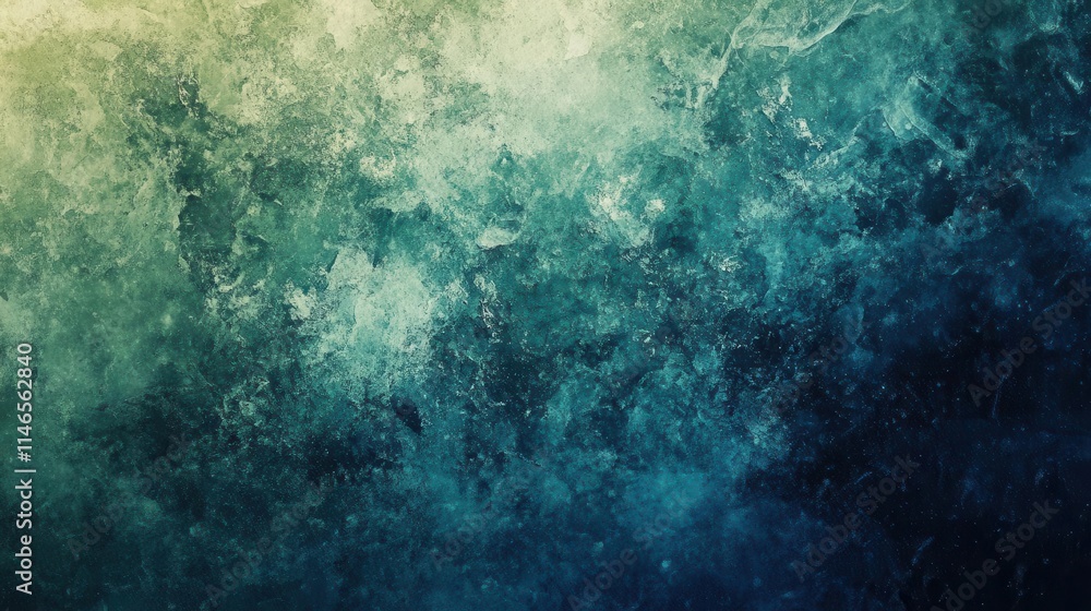 Fototapeta premium an abstract background flows with dark blue, green, and white tones, creating a grainy texture that evokes a sense of depth and intrigue, ideal for web design