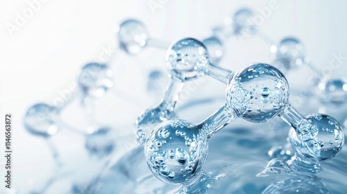 Abstract Glass Molecular Structure: A Glimpse into the Microscopic World