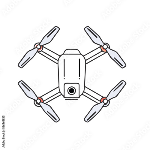 a line drawing of a drone