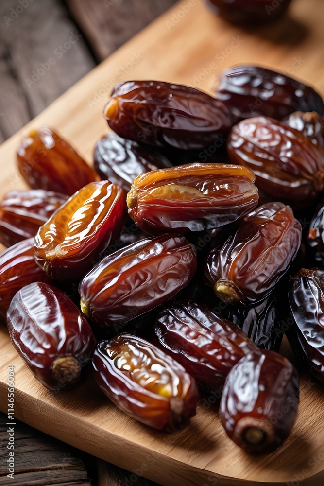 A tiny bowl of dates on a wooden table old A tiny bowl of dates on a wooden table old