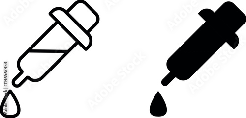 "Dropper Icon for Medical, Laboratory, and Science Designs"