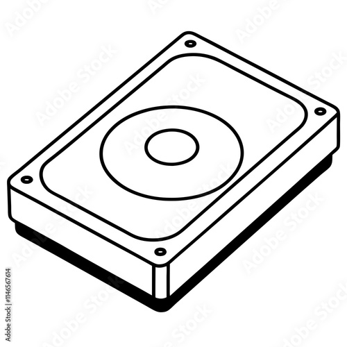 HDD Icon Vector Design