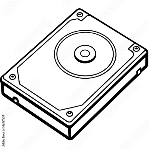 HDD Icon Vector Design