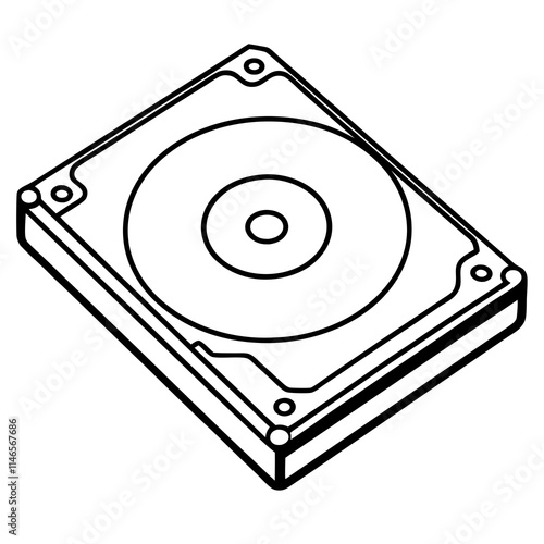 HDD Icon Vector Design